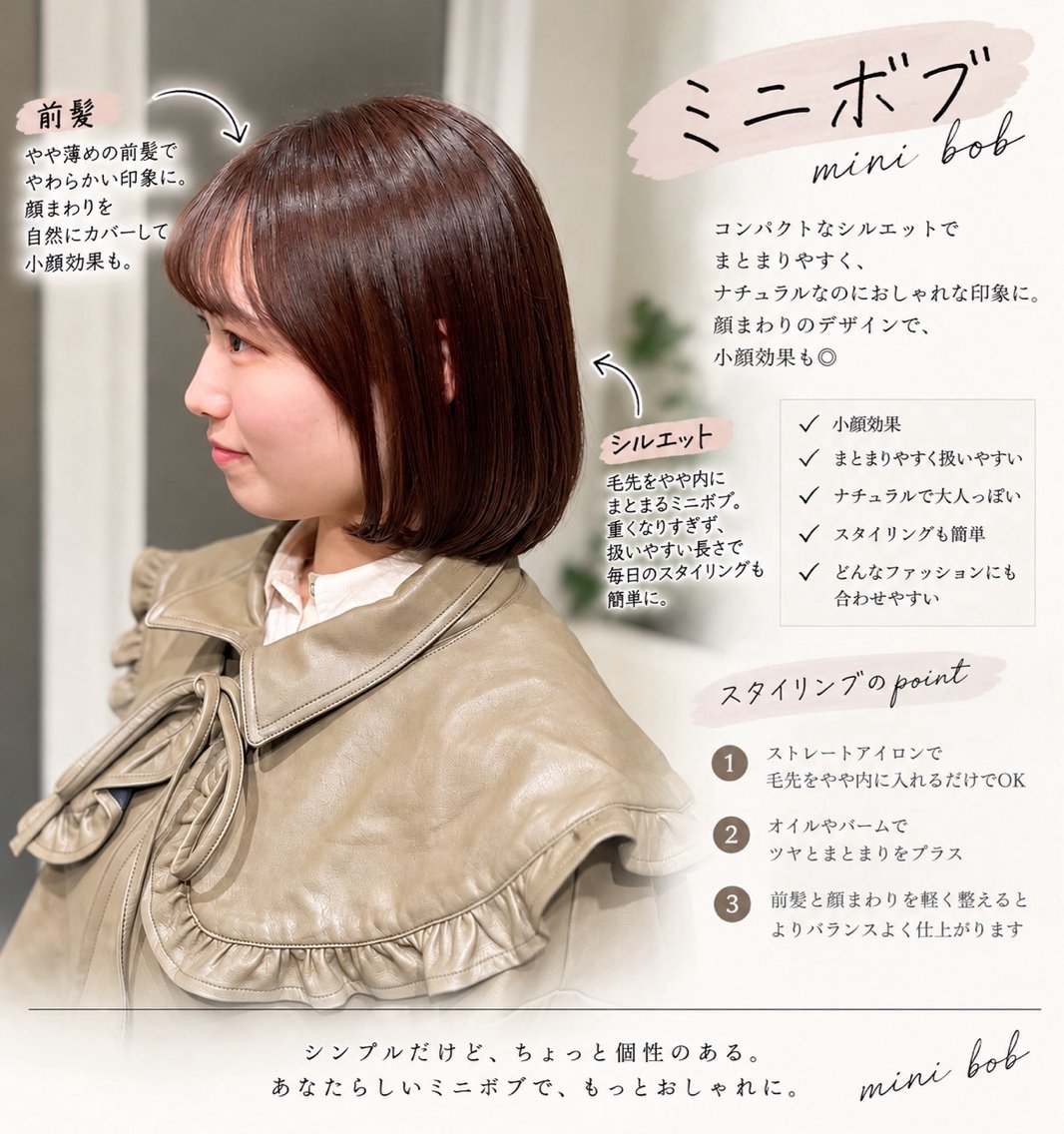ミディアム ボブ カット ヘアカラー トリートメント 竜太｜似合わせ 髪質改善・縮毛矯正のヘアスタイル