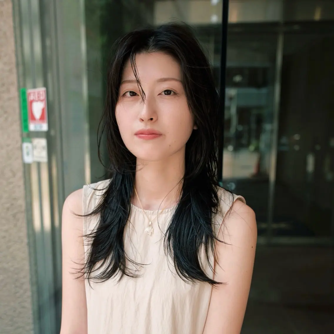 ロング ハッシュカット レイヤーカット ロング カット ヘッドスパ 東山 涼嘉のヘアスタイル
