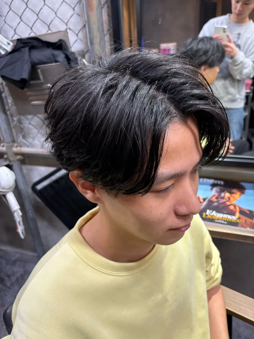 ミディアム メンズ カット 渋谷 【メンズ特化】ナゴムのヘアスタイル