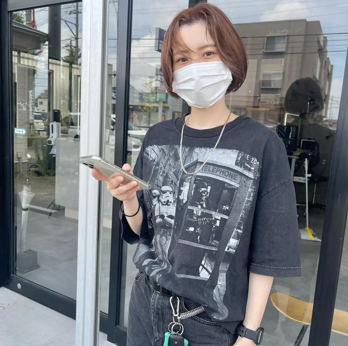ショート ハイライト 髪質改善 河原 亮のヘアスタイル