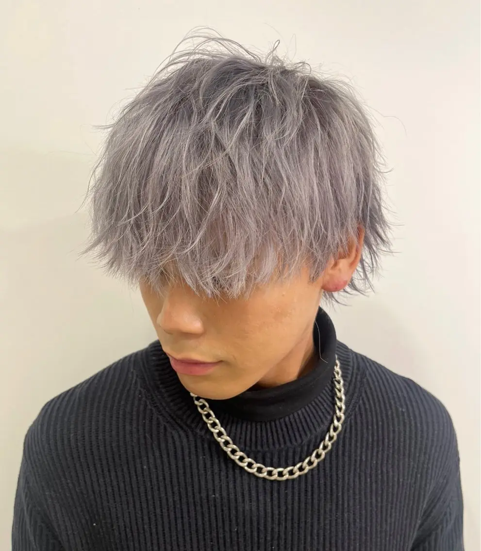 カラー メンズ メンズブリーチ ブリーチ 透明感カラー ダブルカラー 髪質改善 【ただの天才 🎨】のヘアスタイル