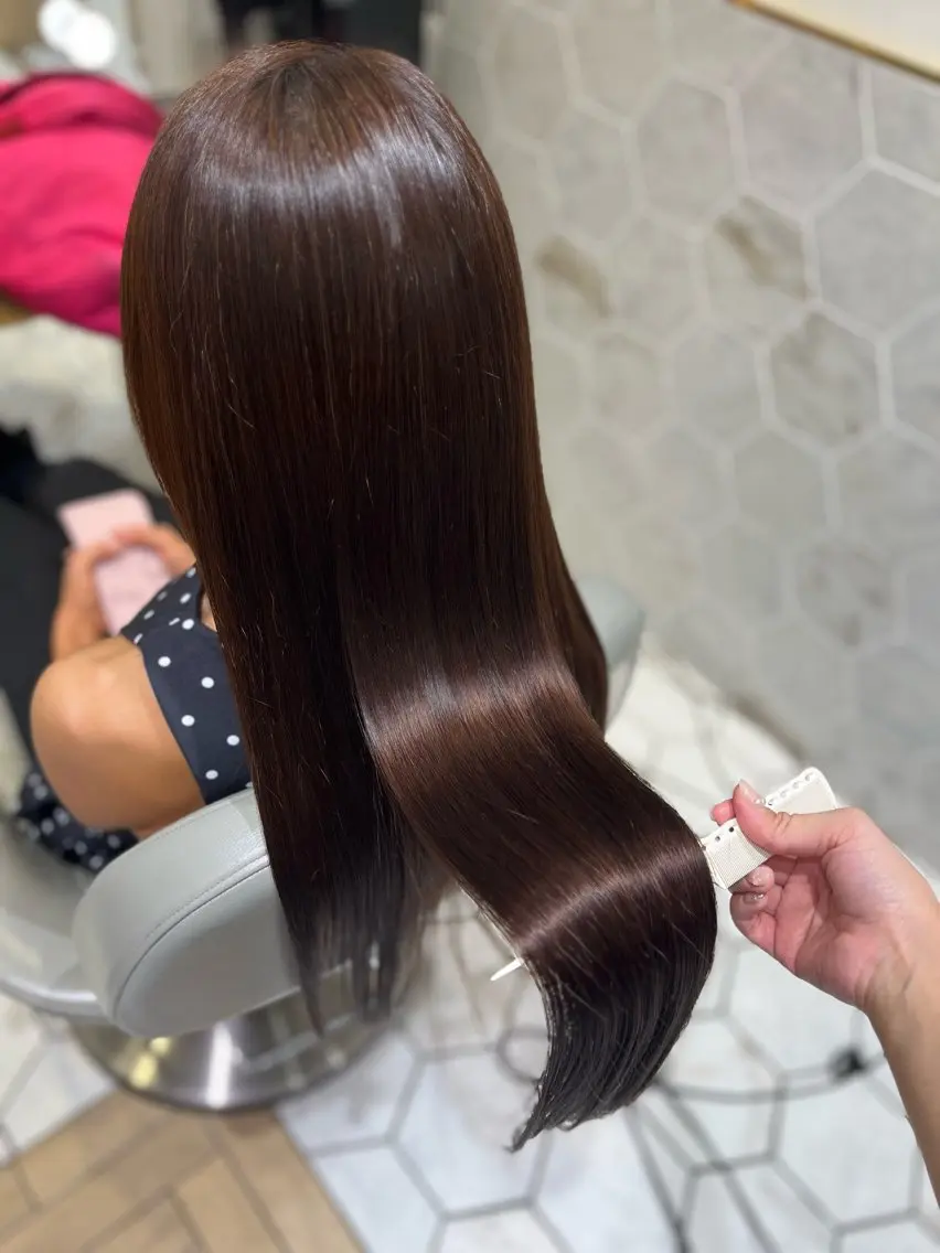 ロング トリートメント トリートメント 栄/透明感ツヤカラー /Kahoのヘアスタイル