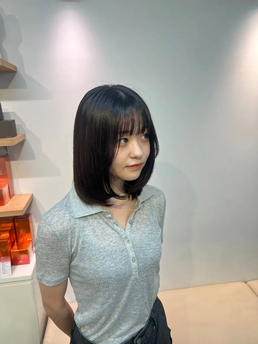 ミディアム 山中 欧輔のヘアスタイル