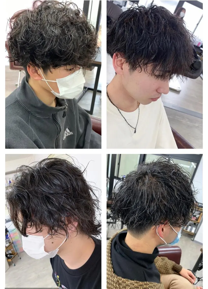 【💎メンズ限定💎】ツイスト/スパイラル/波巻きパーマ+似合わせカット¥15400の写真