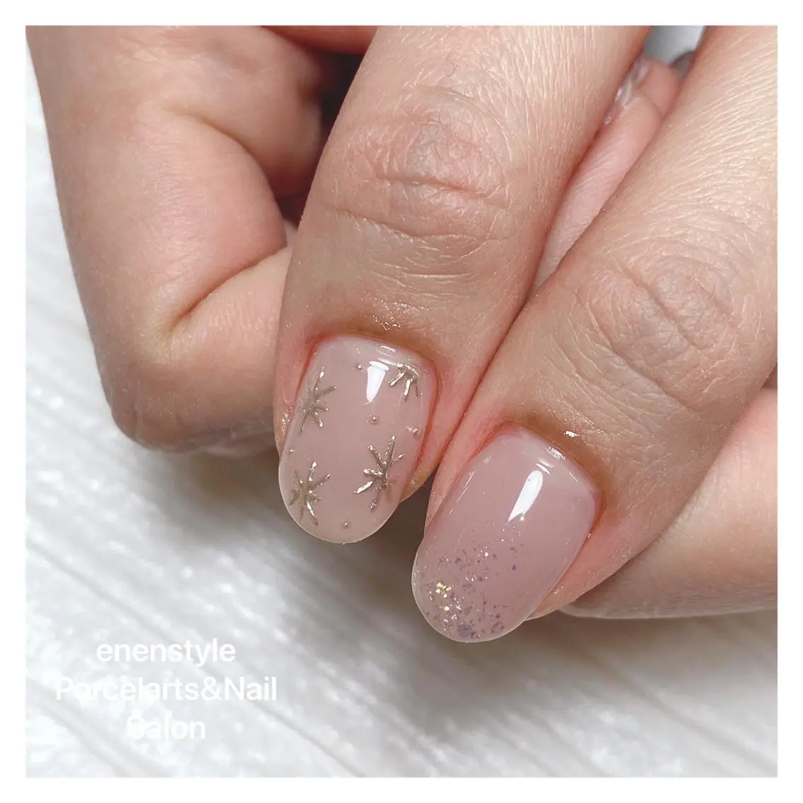 ミディアム ネイル 🐾enen style 🐾のネイルデザイン