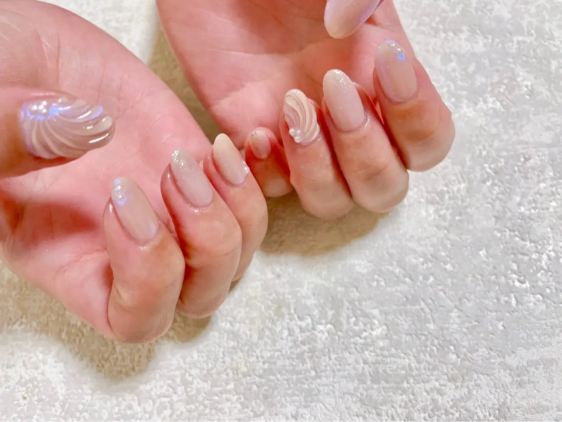 ネイル フットネイル ジェルネイル キラキラネイル メンズネイル パラジェル kiki nail たまプラーザのネイルデザイン