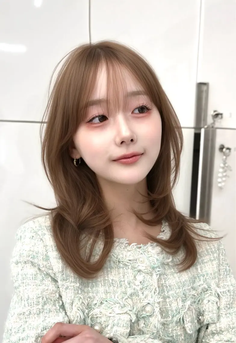 【今だけ限定30%off❗️】似合わせカット✂️+透明感カラー🩵+韓国内部補修tr+コテ巻きset⭕️【ミニモ限定】の写真