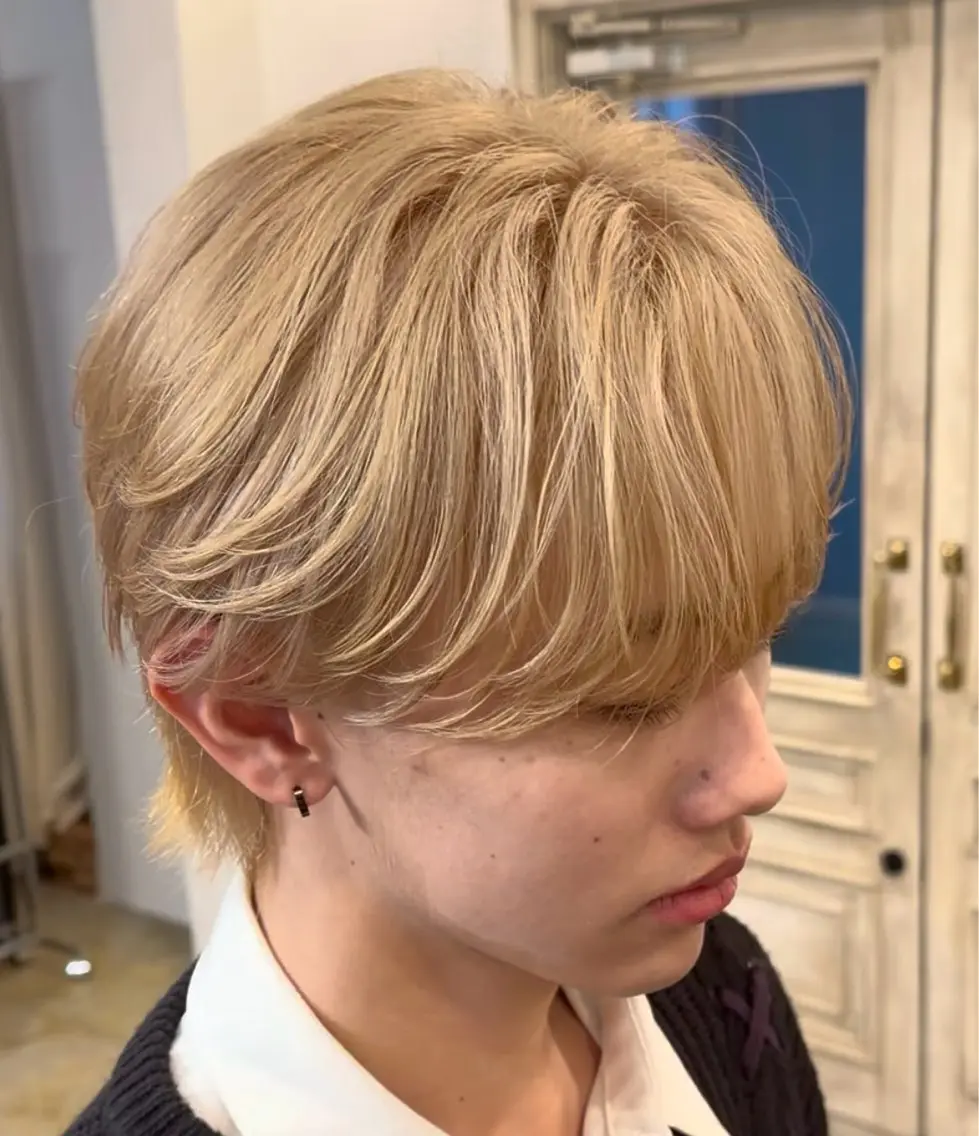 ショート ヘアカラー トリートメント メンズ複雑履歴修正 ／サイバアサトのヘアスタイル