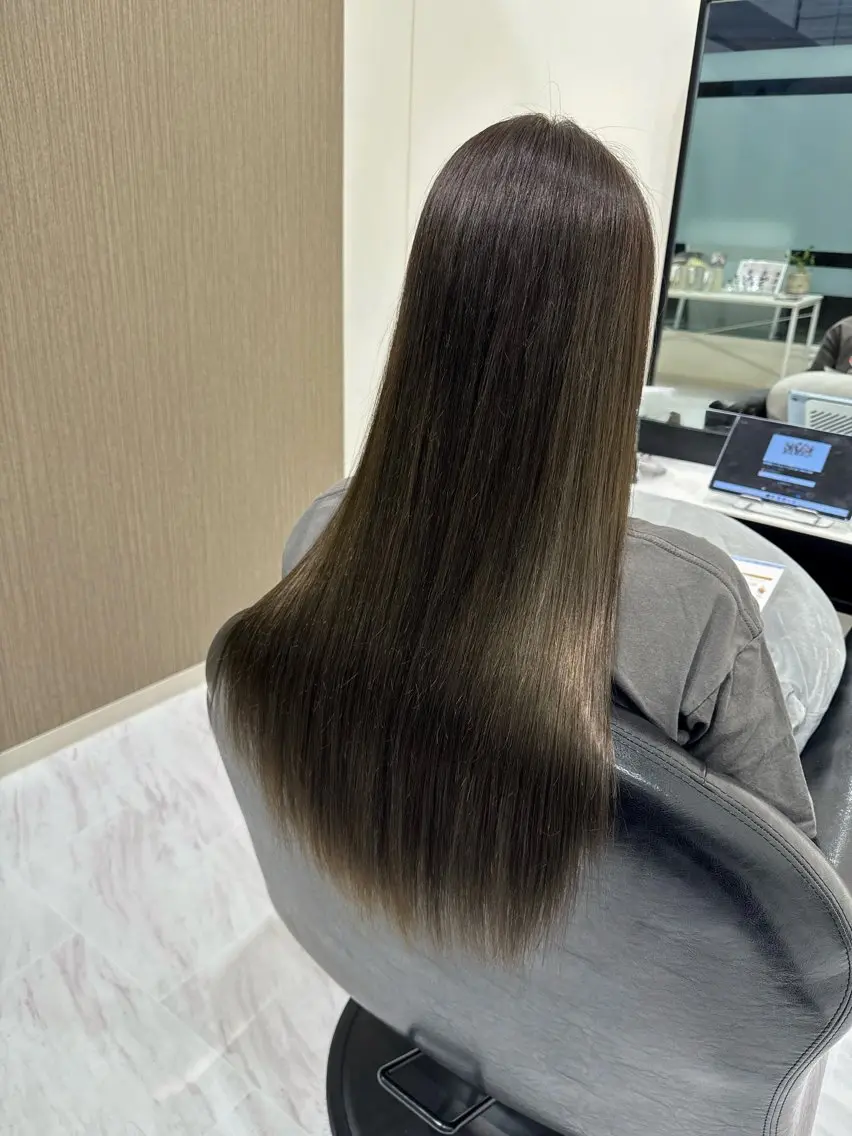 セミロング カット ヘアカラー トリートメント MILLIA滑川店/ みきやのヘアスタイル