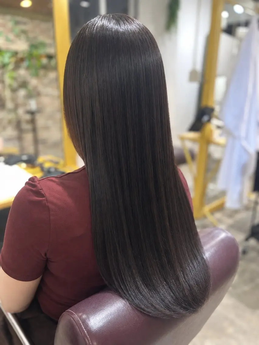 ロング 髪質改善 カット 縮毛矯正 mizuki🧡縮毛 矯正/髪質改善のヘアスタイル
