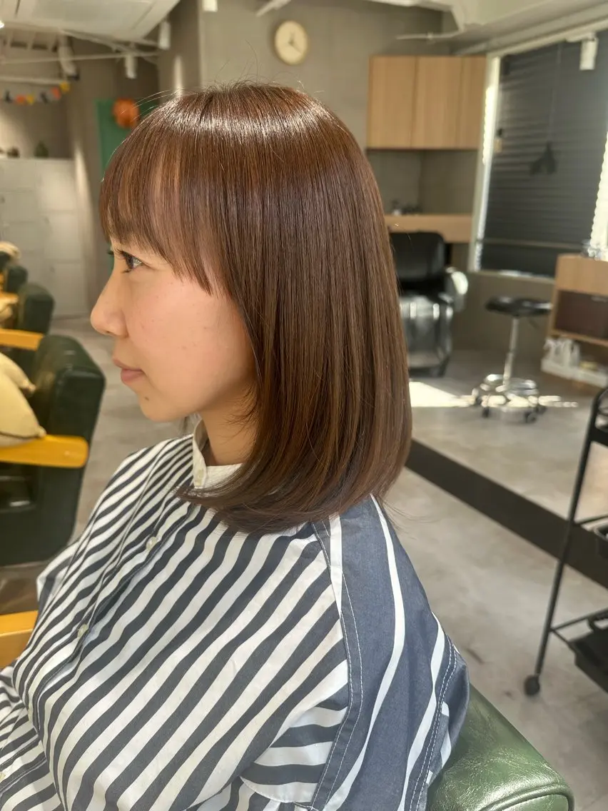 🌈縮毛矯正クーポン🌈似合わせカット+縮毛矯正+髪質改善トリートメント ¥20900 210MINの写真