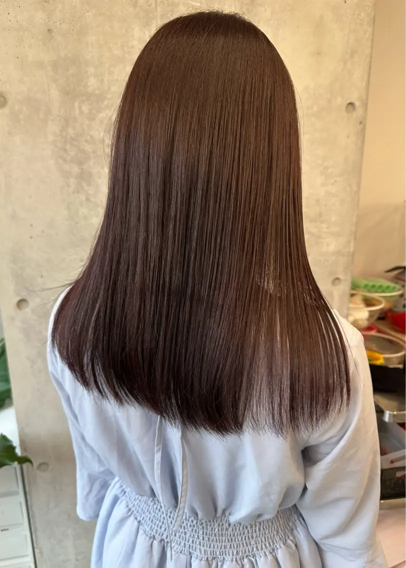 ロング カラー ショートボブ ブリーチ ブラウンカラー ブリーチなしカラー ピンクカラー カット ボブ/ゆるふわ ボブパーマ/とういのヘアスタイル