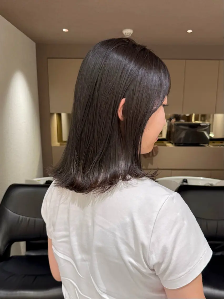 【🌟2回目🌟】カット+フルカラー+髪質改善トリートメント(シャンプーブロー込)の写真