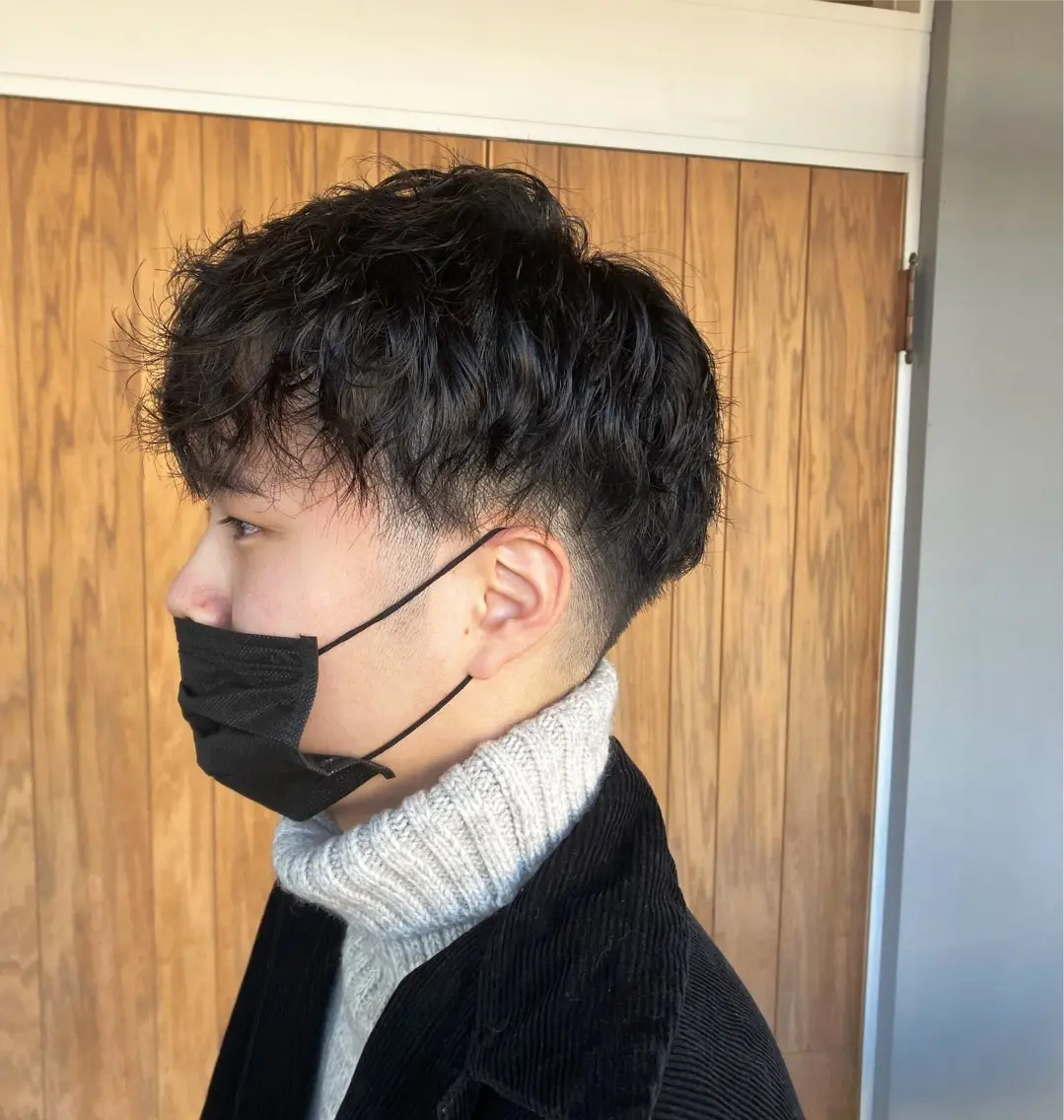 ショート パーマ メンズ メンズパーマ スパイラルパーマ カット パーマ 佐藤 悠生 メンズパーマ.カットのヘアスタイル