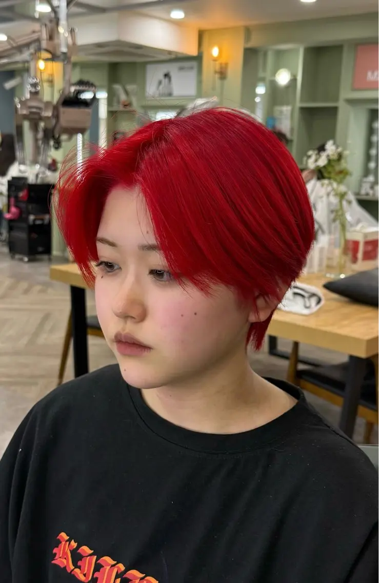 カラー 卒業式のヘアスタイル ヘアカラー AYANE ◝✩韓国ヘアのヘアスタイル