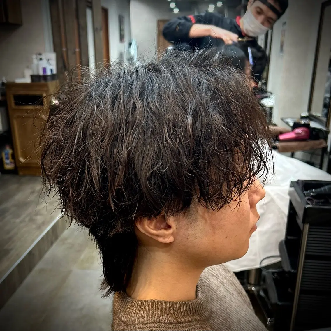 メンズ マッシュ カット パーマ 🔥EDEN春日部パ ーマ特化SHOTAのヘアスタイル