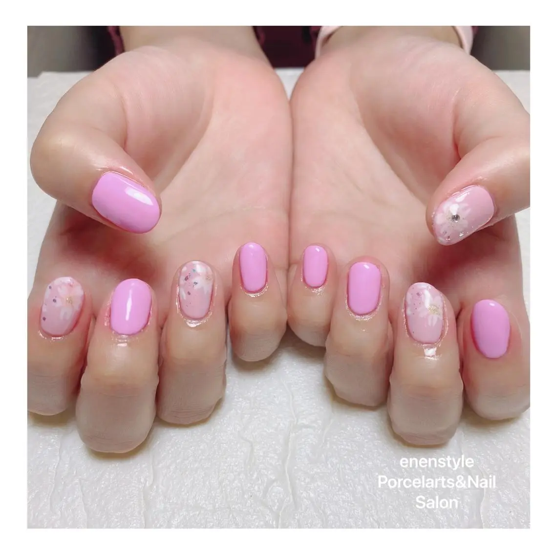 ショート ネイル ハンドネイル 🐾enen style 🐾のネイルデザイン