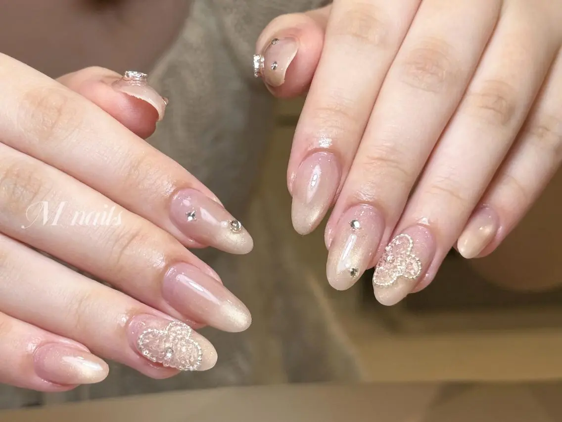 ネイル M🌷nail 長さだし専門店のネイルデザイン