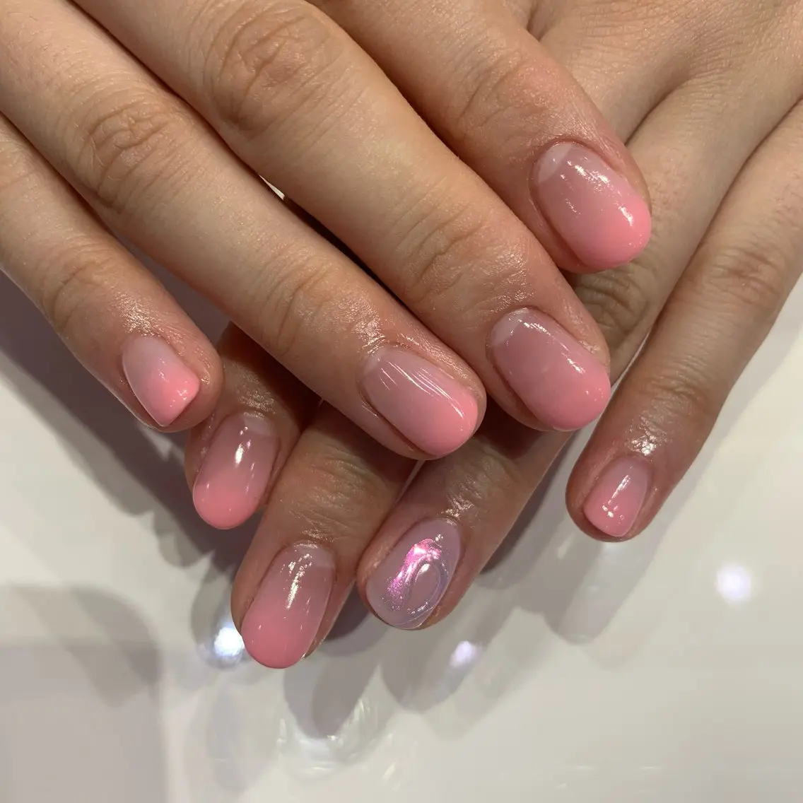 ネイル アートネイル グラデーション ELAN) Hasegawaのネイルデザイン