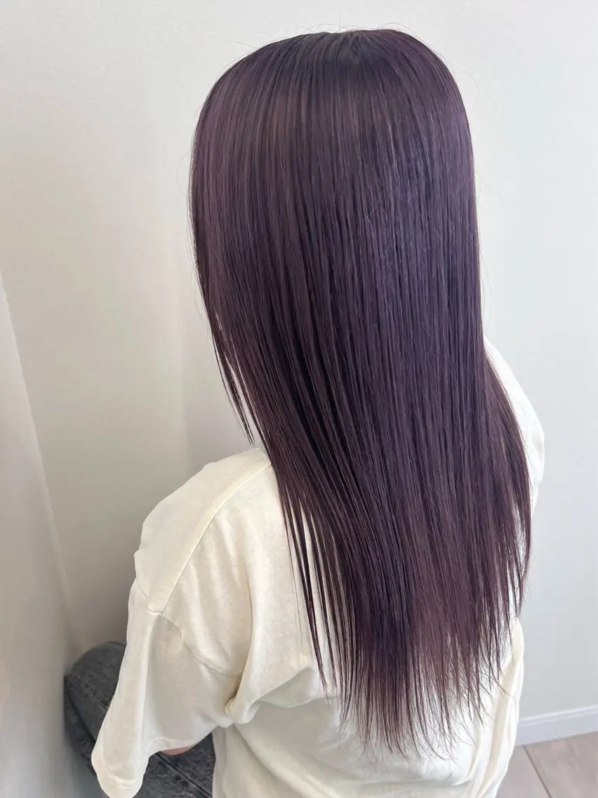 セミロング カラー soi 💜AYAKOのヘアスタイル