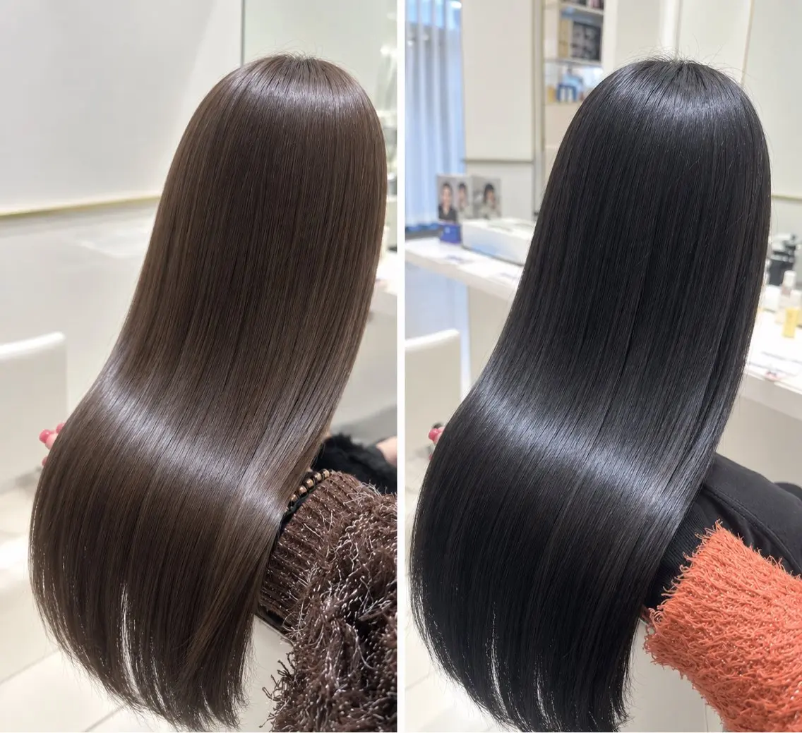 ロング ヘアカラー トリートメント 小西 鈴奈のヘアスタイル