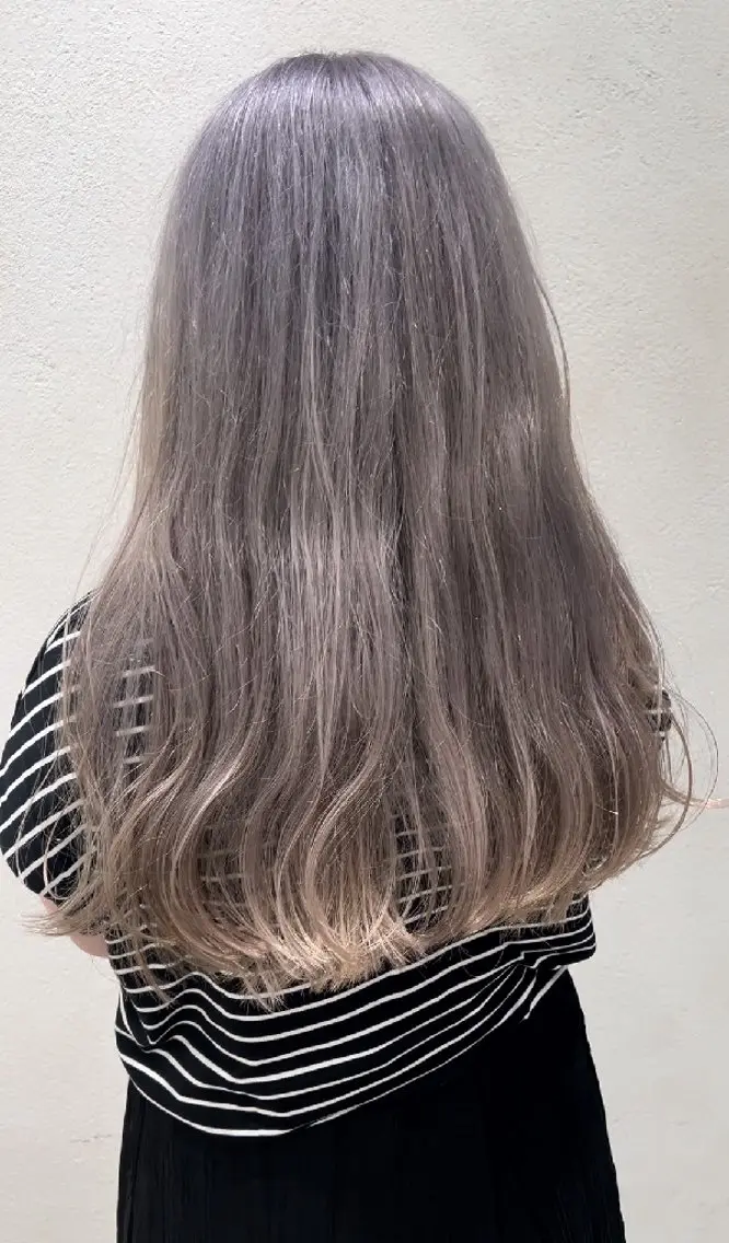 ロング ヘアカラー トリートメント ✂髪質改善ストレート NO.1 深澤 颯斗のヘアスタイル