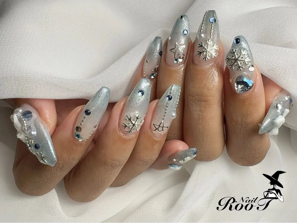 ネイル 冬ネイル ハンドネイル RooT Nailのネイルデザイン