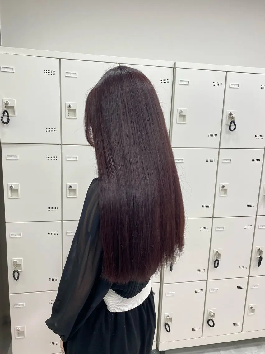 ロング カラー 💖似合わせカラー ブリーチ💖レイヤーのヘアスタイル
