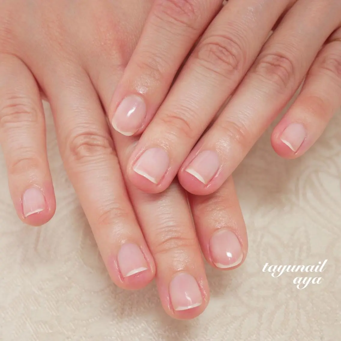 ネイル ブルー ジェルネイル パラジェル 春ネイル 夏ネイル ハンドネイル ネイルサロン 【たゆnail】のネイルデザイン