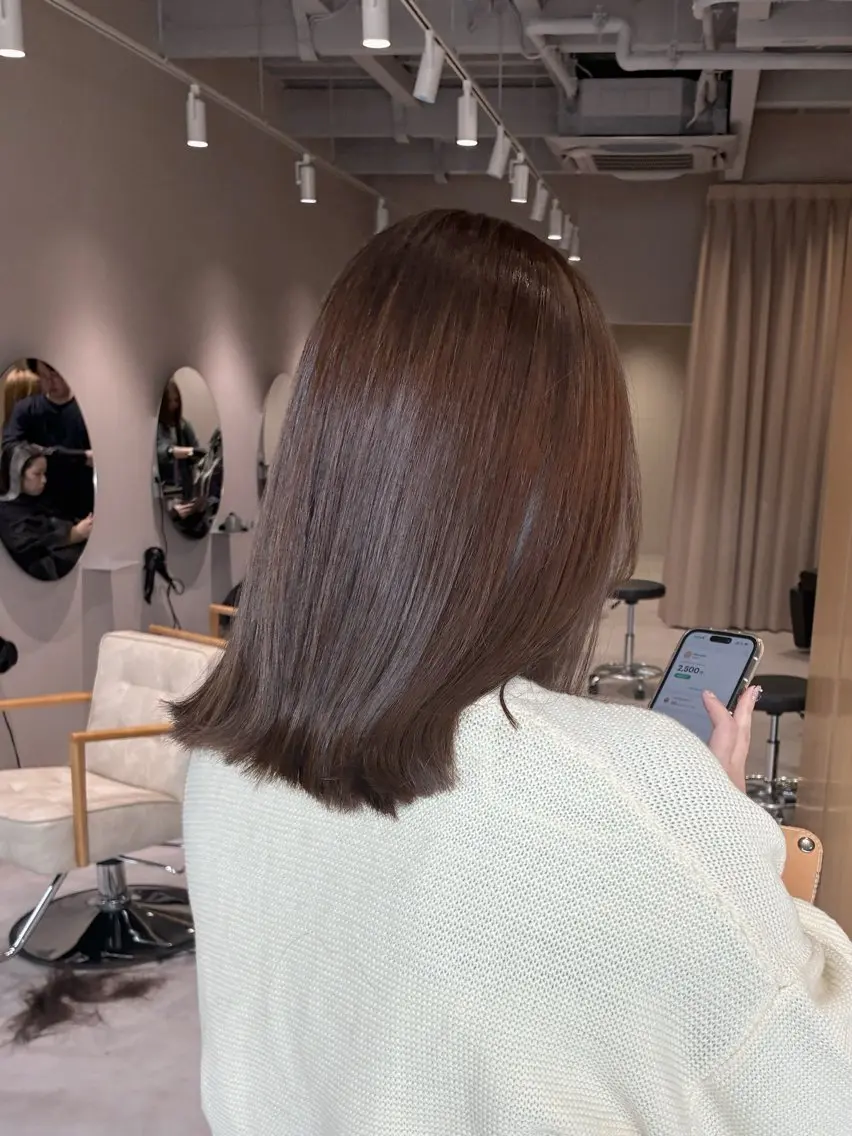 ミディアム カラー 髪質改善が得意✨ 榎本亜衣のヘアスタイル