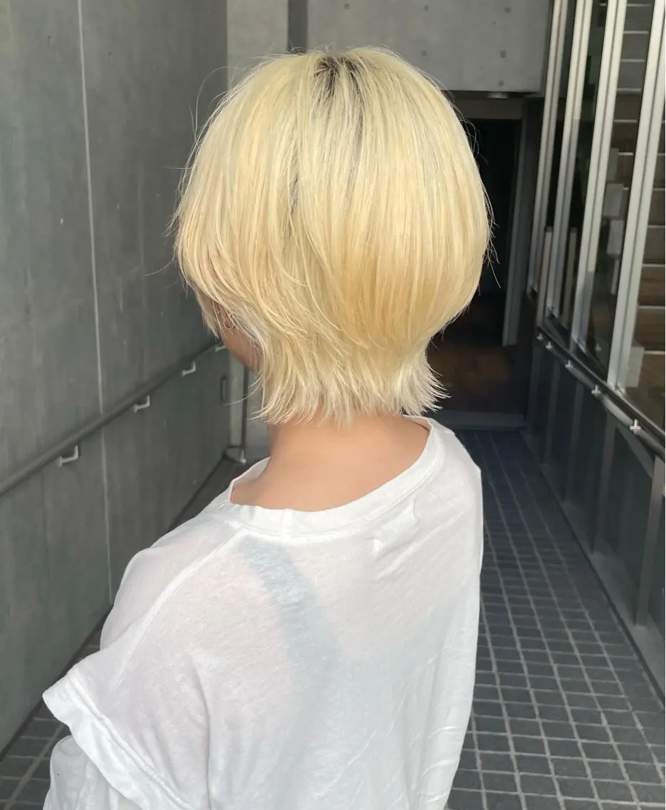 ショート カラー 🌈メンズパーマ🌈 メンズカットアリサのヘアスタイル