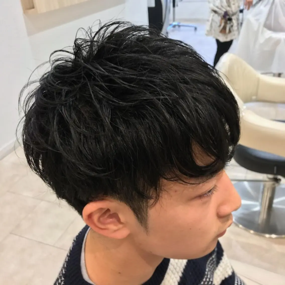 🔥メンズカット+全体ナチュラルパーマ🔥の写真