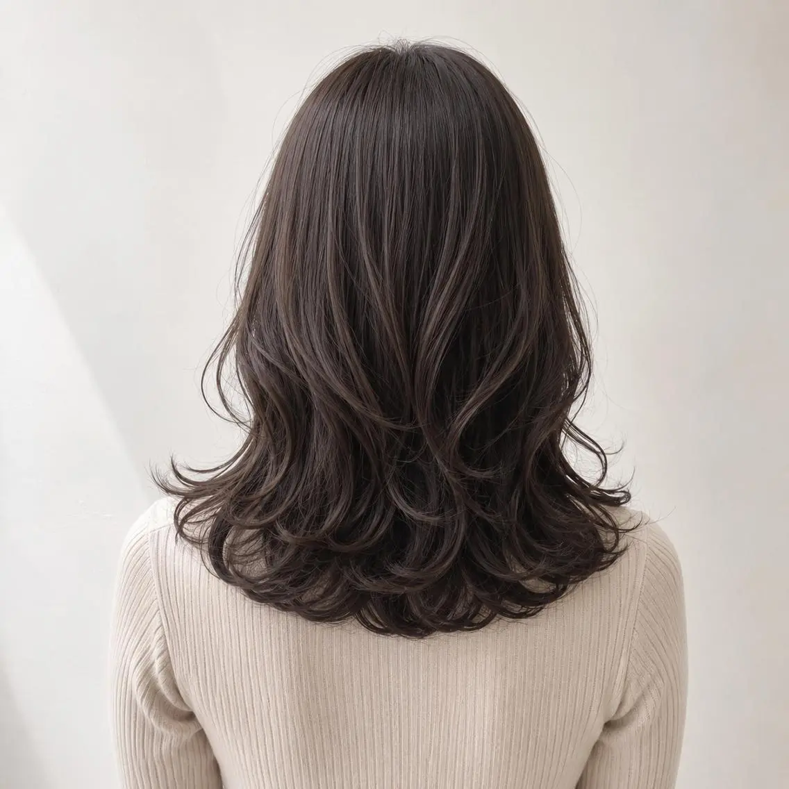 ミディアム 透明感カラー/ 髪質改善縮毛 石田のヘアスタイル