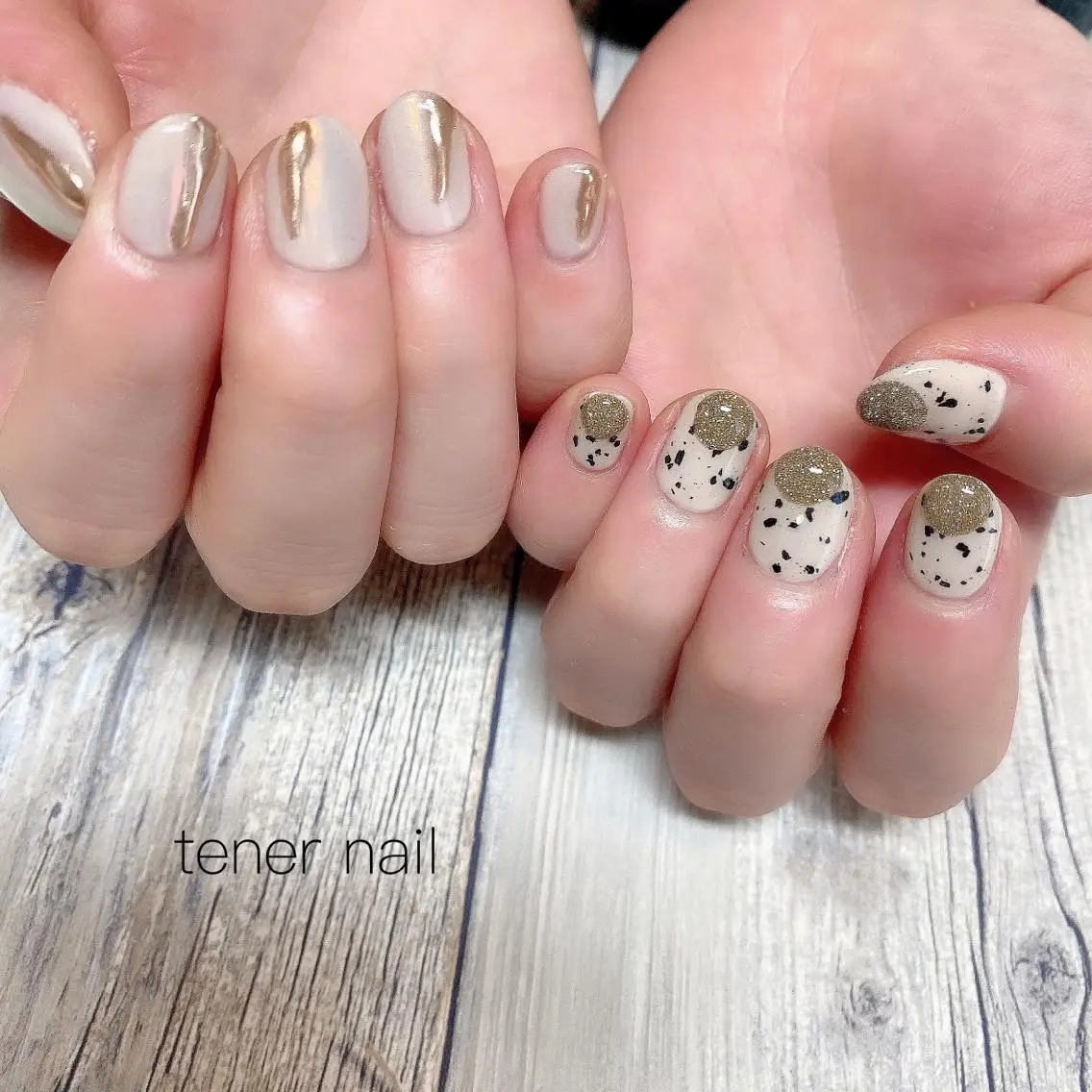 ネイル フラッシュネイル フレンチネイル ラメ(グリッター) ぷっくりネイル テネルネイル tener nailのネイルデザイン
