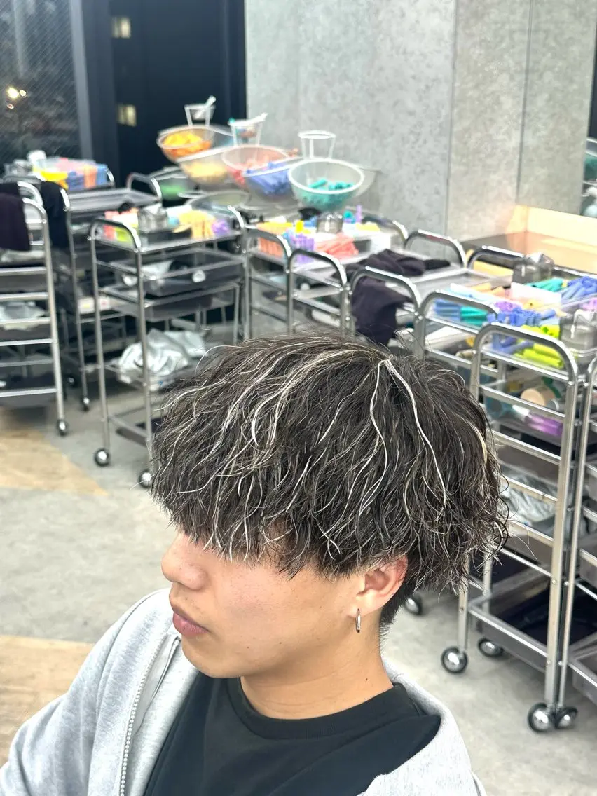 パーマ メンズ カット🔥パーマ特化 fifthりょう🔥のヘアスタイル