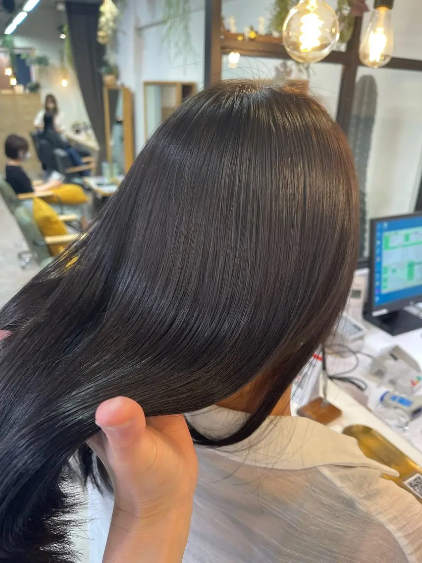 ロング 韓国風カラー 韓国風ヘア 似合わせカット 推し活アレンジ🎀艶 カラー🫧nanoのヘアスタイル