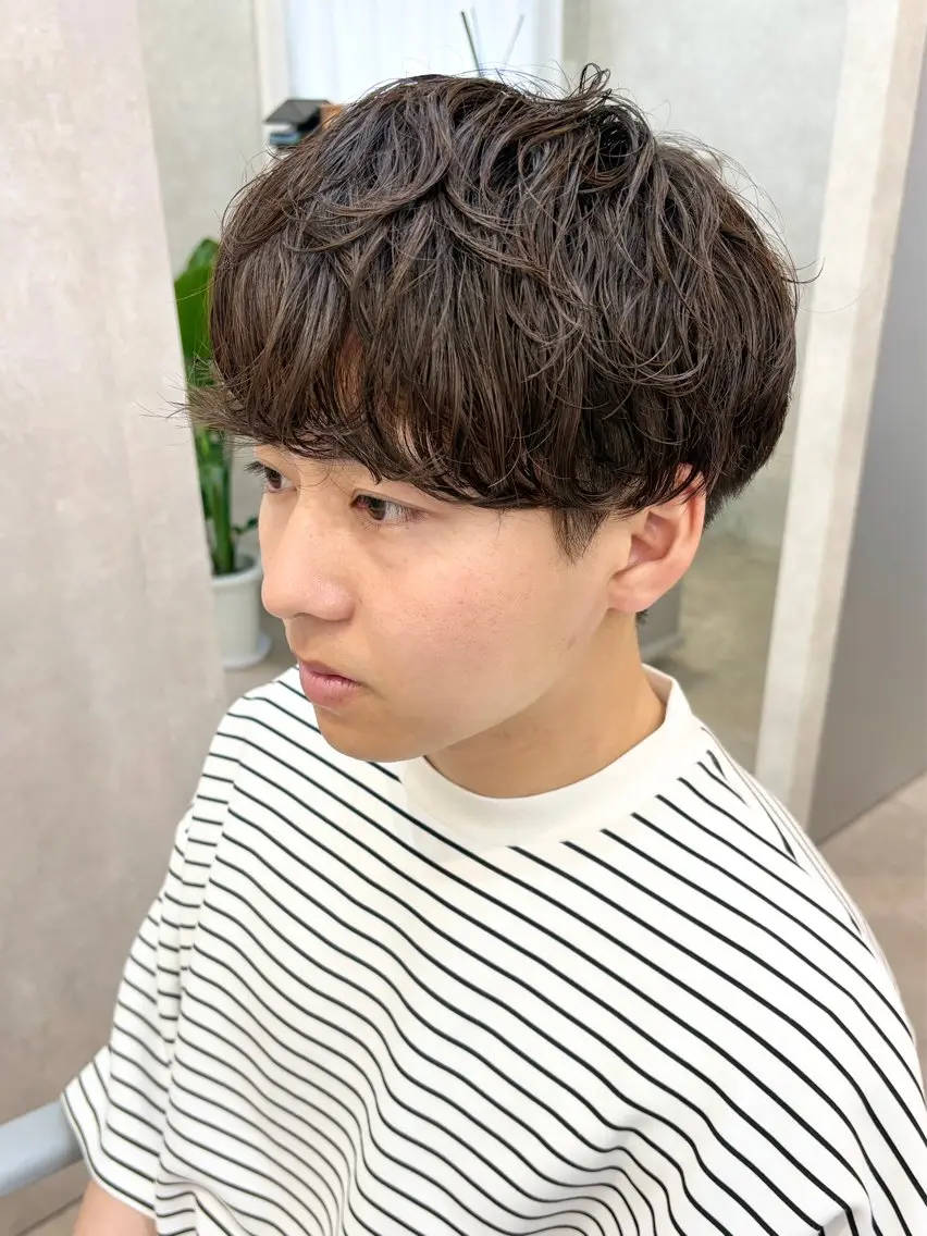 パーマ メンズ 🧸韓国ヘア/ KURUMI🤍のヘアスタイル