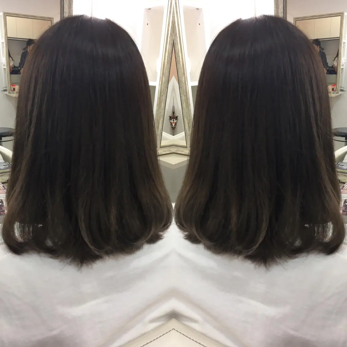 セミロング ロング カラー 髪質改善 中川 翔のヘアスタイル