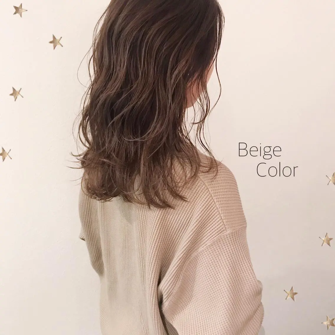 セミロング カラー カット ヘアカラー 市川 千夏のヘアスタイル
