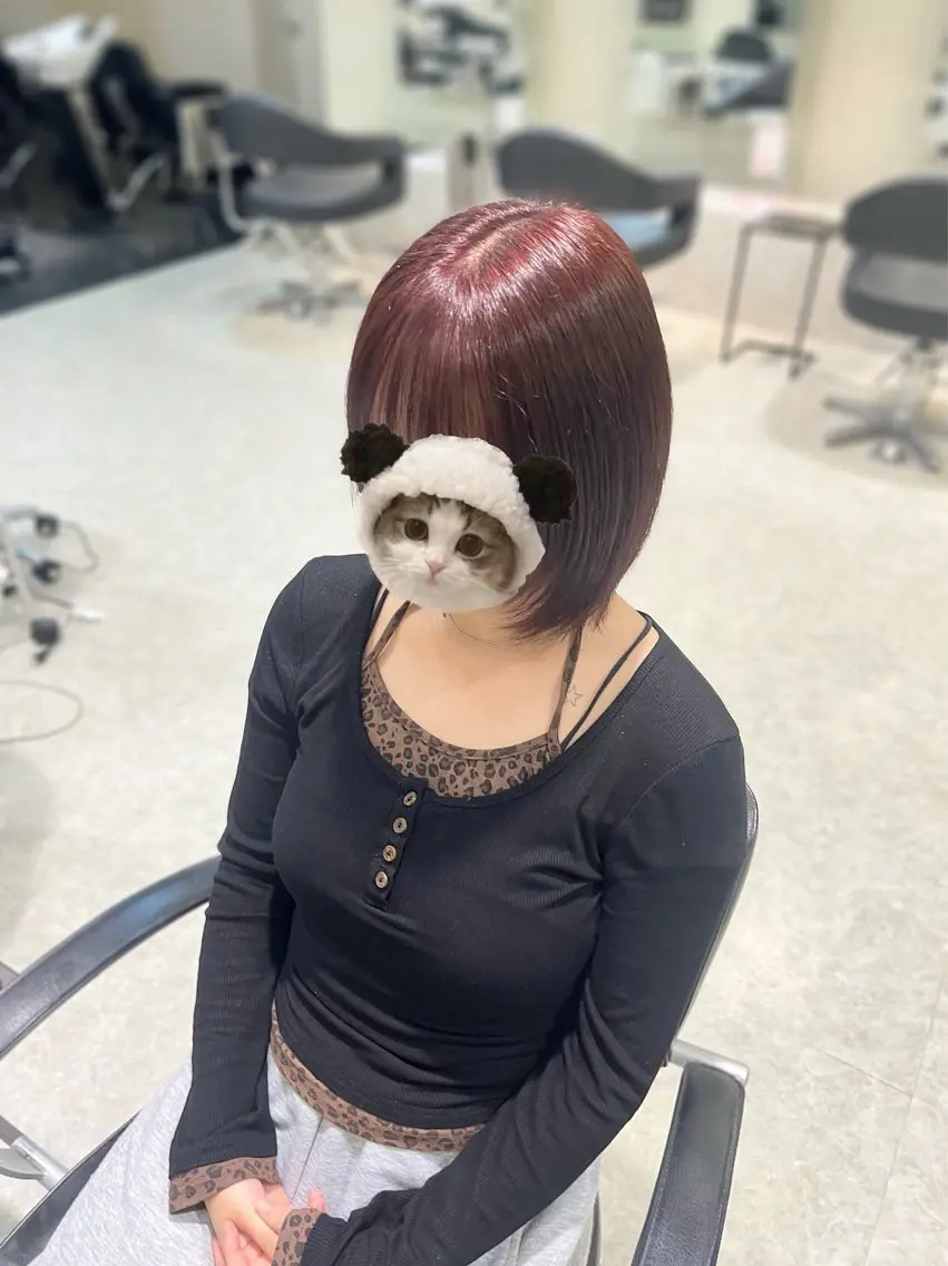 ミディアム カラー ヘアカラー 中川 奈々実のヘアスタイル