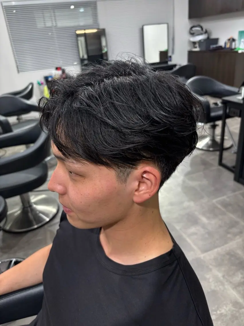 メンズ カット パーマ 🪽直毛男子の救世主 🪽フェザーパーマのヘアスタイル