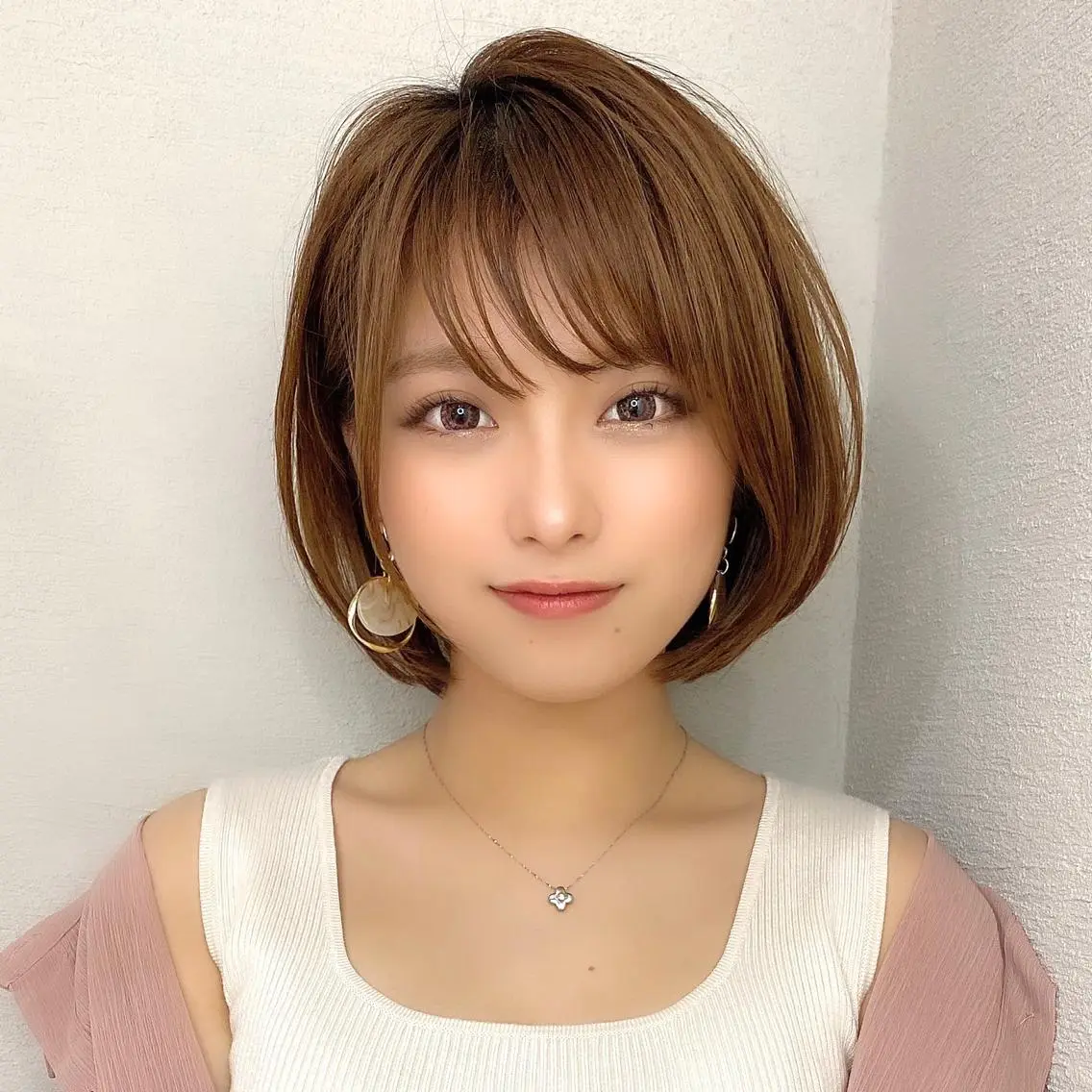 ショート カラー パーマ ヘアアレンジ キッズ ネイル マツエク・マツパ ショートヘア トリートメント ニュアンスネイル ショートネイル ニュアンスパーマ カット ヘアカラー トリートメント ショートの神✨AFL OAT 井上康平のヘアスタイル