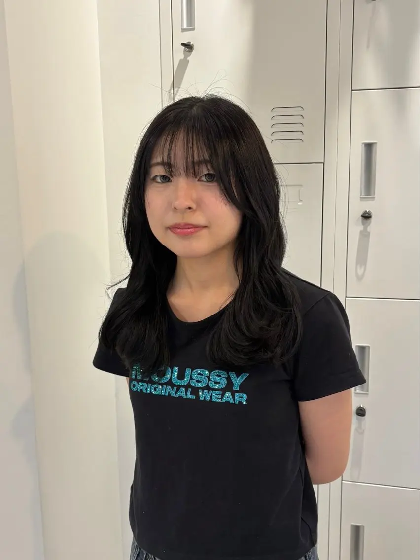 カラー ブルーカラー 透明感カラー ヘアカラー recipe la couleurちずのヘアスタイル