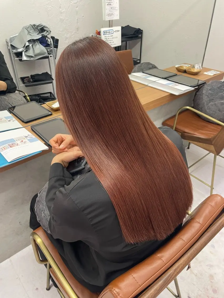 【美髪整形】ダメージレス酸性ストレート+1stepトリートメント✨の写真