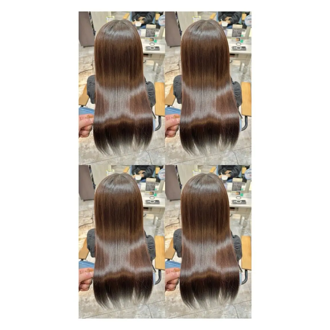 ロング カラー 透明感カラー 髪質改善 縮毛矯正 トリートメント カット ヘアカラー トリートメント 店長✨レイヤー✖️ 髪質改善✖️韓国ヘアのヘアスタイル