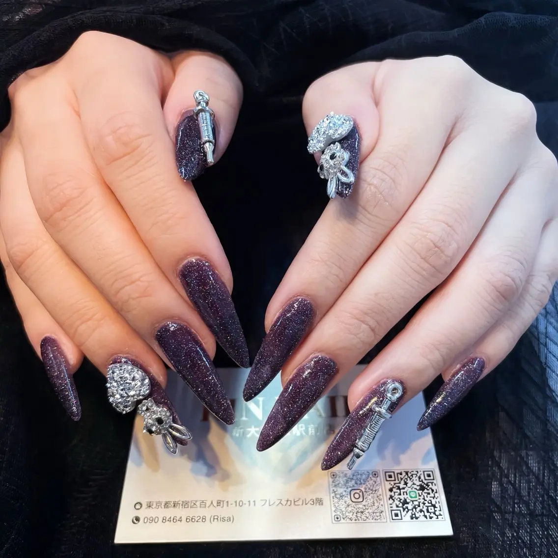 ネイル アートネイル フレンチネイル ジェルネイル 韓国ネイル ミラーネイル ハンドネイル Rin Nail 新大久保店のネイルデザイン