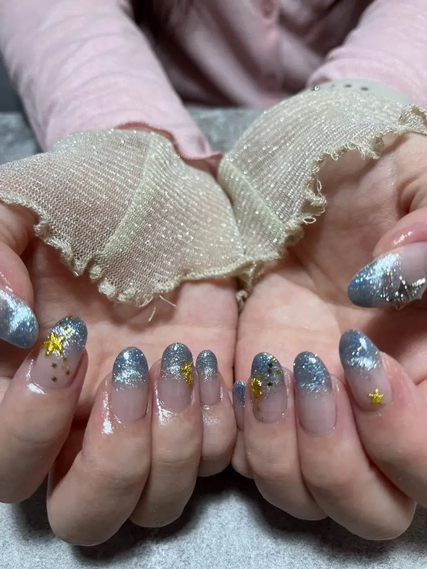 ネイル kazane長さだし フィルイン♡持ち込みのネイルデザイン