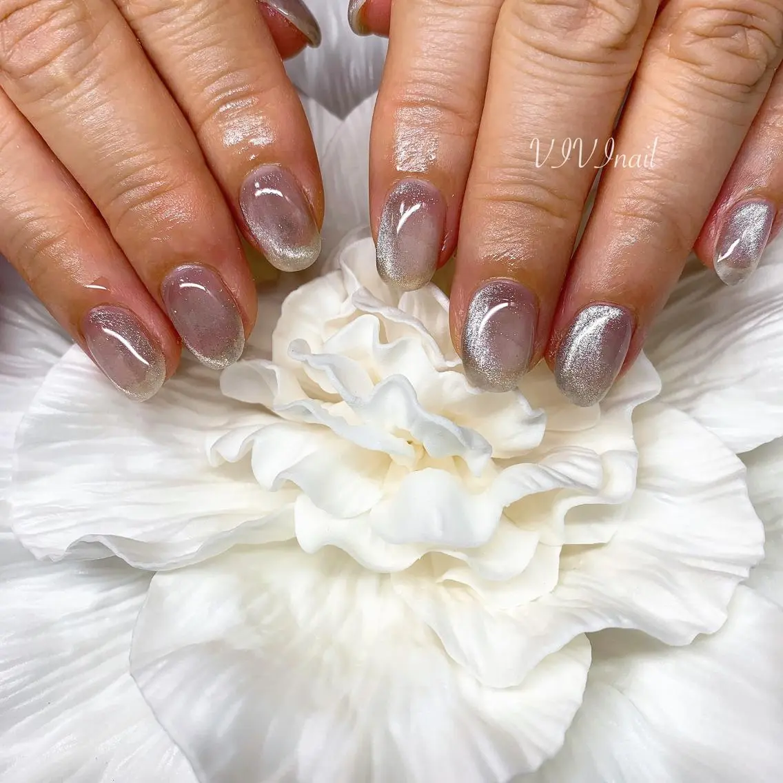 ネイル マグネットネイル ハンドネイル vivi nailのネイルデザイン