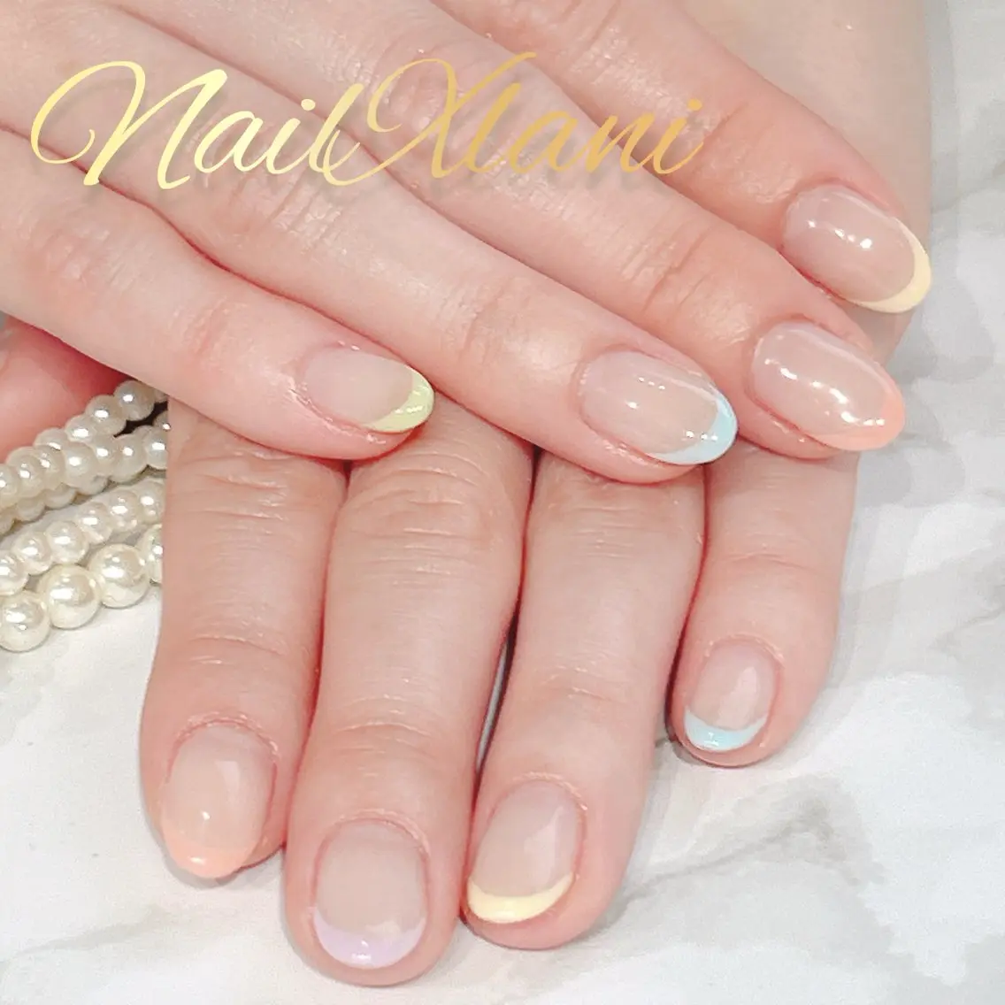 ネイル フットネイル ジェルネイル マグネットネイル パラジェル Nail×Lani 深爪矯正対応◎のネイルデザイン