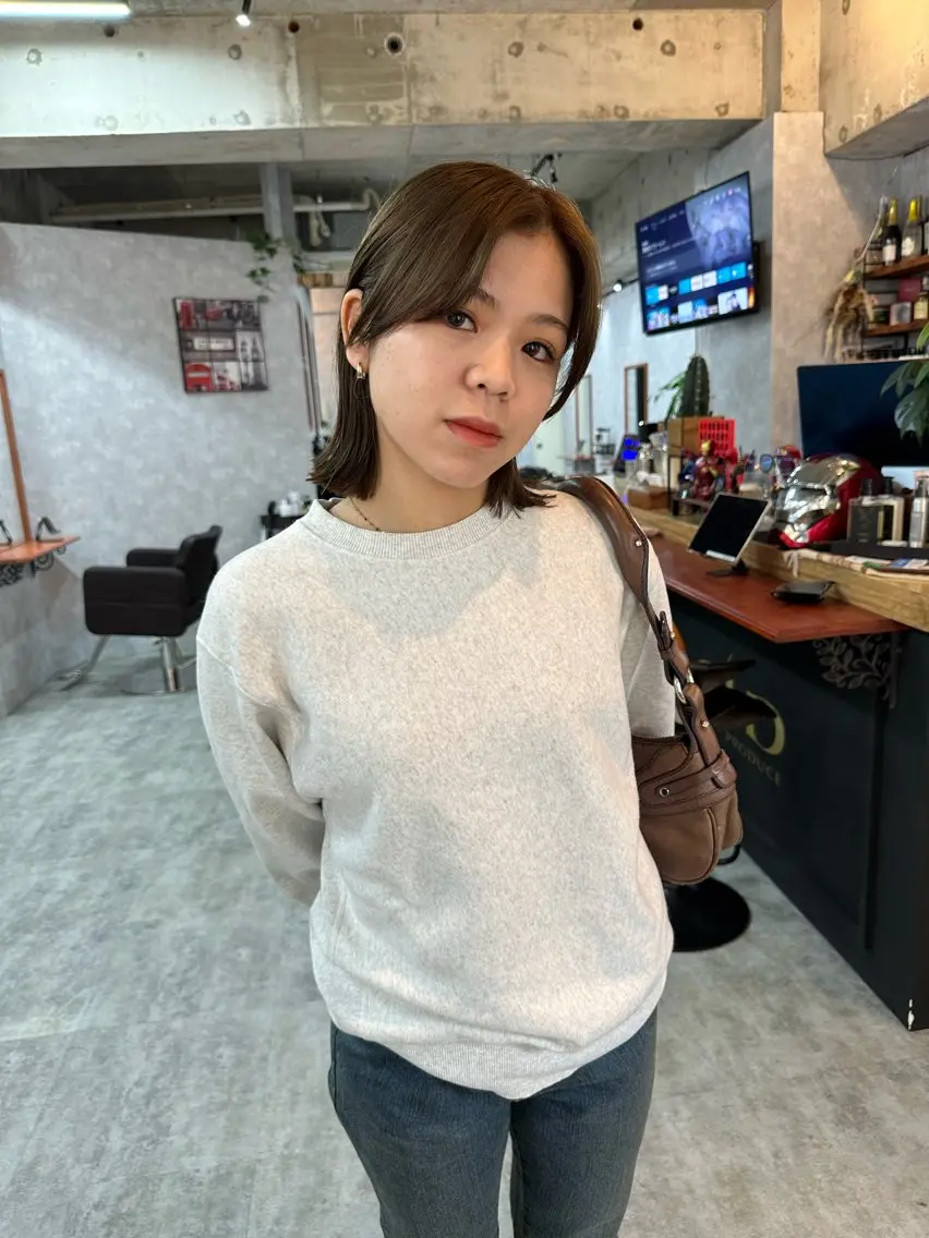 ショート 切りっぱなしボブ ショートボブ ハンサムショート 丸みショート ボブ モテ髪/ボブ/ショー ト/アダチフウトのヘアスタイル